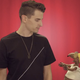 Rizzo the rat with YouTube star Mike Tompkins